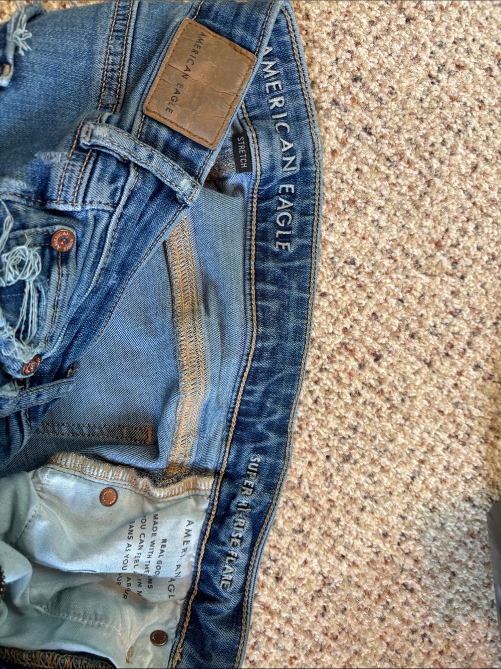 American Eagle Outfitters Distressed Flare Jeans - Picture 2 of 4